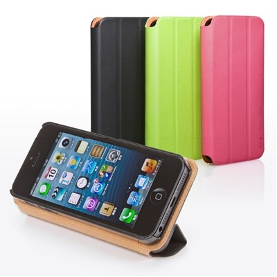 サンワサプライは31日、フラップをクルッと巻いてスタンドにできる、手帳型のiPhone5ケース「iPhone5ケース(手帳型・スタンド機能付・SmartCover風)200-PDA112シリーズ」を発売した。 サンワサプライは31日、フラップをクルッと巻いてスタンドにできる、手帳型のiPhone5ケース「iPhone5ケース(手帳型・スタンド機能付・SmartCover風)200-PDA112シリーズ」を発売した。