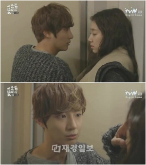 『隣のイケメン』で、パク・シネに対するユン・シユンの“おでこタッチ”が話題を集めている。