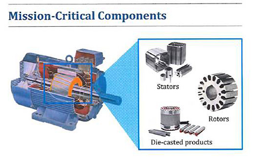 モーターコアのイメージ（画像：住友商事）