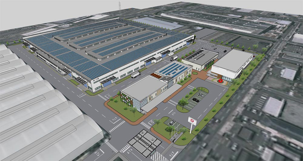 奈良工場の第一工場完成予想図（画像：大和ハウス工業）