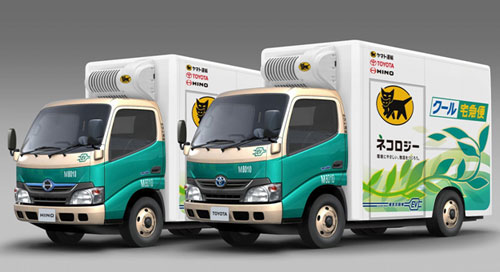 実証運行を行うEVトラック（冷凍冷蔵バン）（写真：ヤマト運輸）