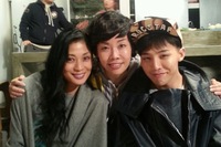 お笑い芸人キム・ミファが、BIGBANGのG-DRAGON、バレリーナのカン・スジンとSBS『サンキュー』に出演した際のスリーショット写真を公開した。写真=キム・ミファ ツイッター