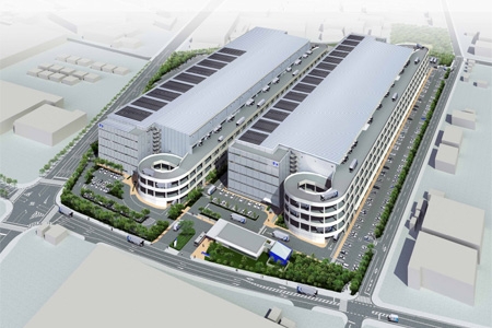 4月から発電開始予定のSGリアルティ柏A棟（右）（画像：SGホールディングス）