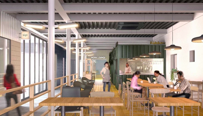 新築複合施設「FLAG」のイメージ（画像：ツクルバ）