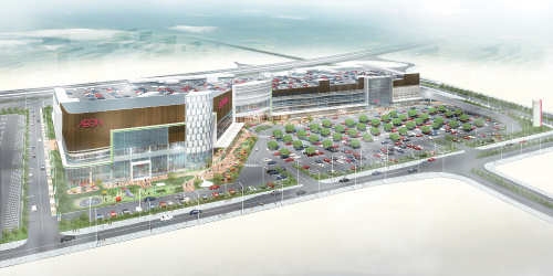 インドネシア1号店の完成イメージ（画像：イオン）