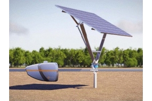 太陽光追尾型発電設備（写真：JNC）