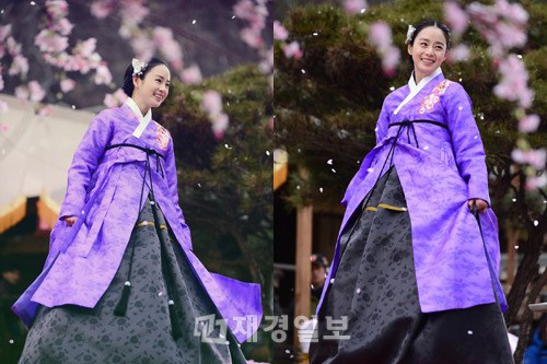 4月放送開始予定のSBSドラマ『チャン・オクチョン』の主演女優キム・テヒのあでやかな伝統衣装姿を写したスチール写真が話題を集めている。