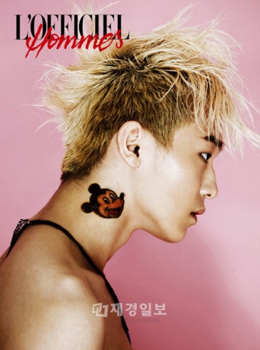 TEENTOPのエルジョー(L.Joe)がグラビアで大変身した。写真＝LOFFICIEL HOMMES