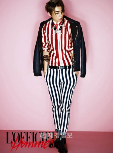 TEENTOPのエルジョー(L.Joe)がグラビアで大変身した。写真＝LOFFICIEL HOMMES