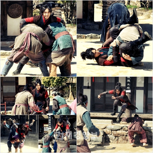 MBCドラマ『九家の書』で華麗なアクションシーンを見せるイ・スンギ。写真=サムファネットワークス