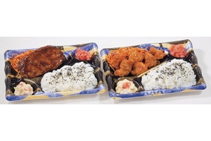 「特盛ハンバーグ弁当」(左)と「特盛とり唐揚弁当」(右)(画像:西友) 「特盛ハンバーグ弁当」(左)と「特盛とり唐揚弁当」(右)(画像:西友)