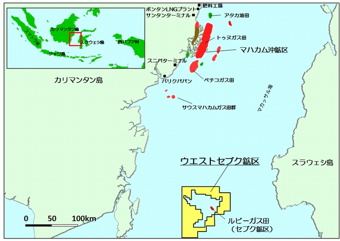 鉱区位置図（画像：国際石油開発帝石）