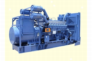 今回出荷したものと同型のディーゼルエンジン式発電設備（画像：三菱重工業）