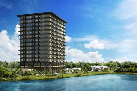 ホテルレジデンスの完成イメージ（画像：豊田通商）