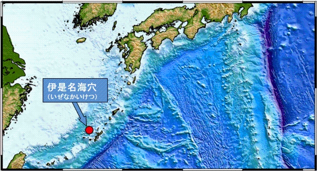 伊是名海穴の位置図（画像：JOGMEC）