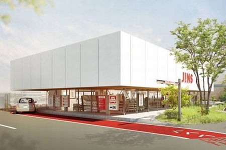 「JINS パワーモール前橋みなみ店」の外観イメージ（画像：ジェイアイエヌ）