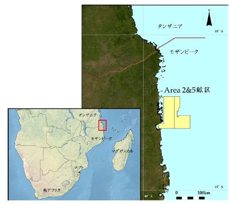 鉱区位置図（画像：国際石油開発帝石）