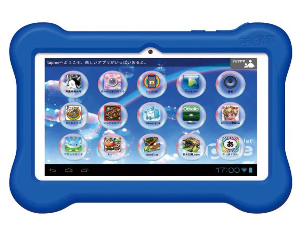本格キッズ用タブレット「tap me(タップミー)」(画像:メガハウスのウェブサイトより) 本格キッズ用タブレット「tap me(タップミー)」(画像:メガハウスのウェブサイトより)