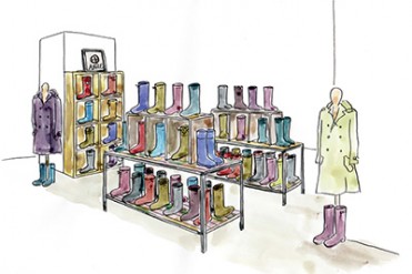 エーグル(AIGLE)が原宿に期間限定ショップ - メゾンキツネとコラボでレインブーツ発売