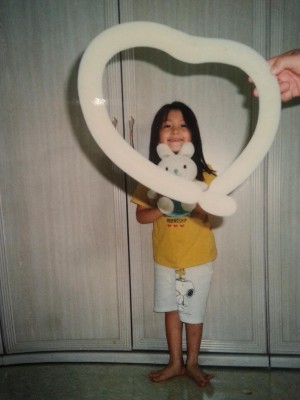 KARAのジヨンが5歳の時の写真を公開した。