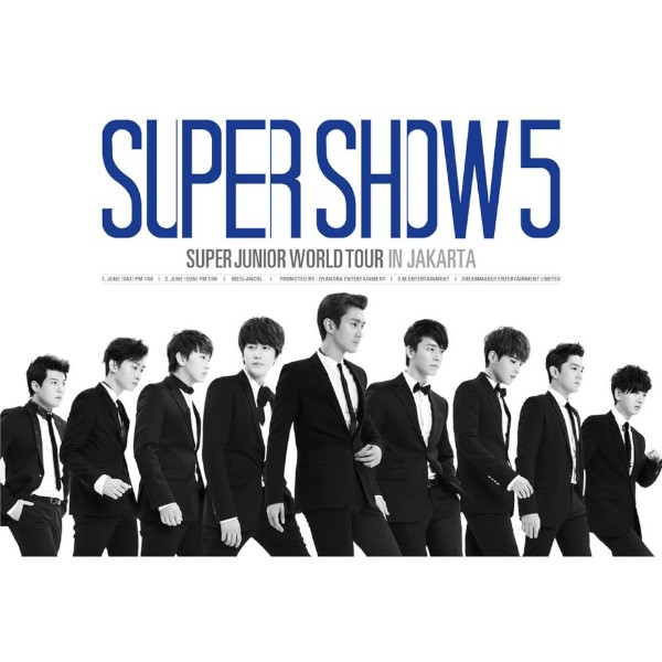 4月に南米の4か国を巡回したSUPER JUNIORのワールドツアー『SUPER SHOW 5』で、インドネシア公演が6月に開催される。写真＝SUPER JUNIOR公式Facebookより