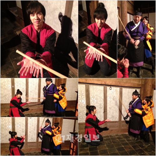 MBCドラマ『九家の書』では、イ・スンギがペ・スジ、チョ・ソンハと共に茶目っ気あふれる“真夜中のお仕置きシーン”を演出して笑いを醸し出している。写真=サムファネットワークス