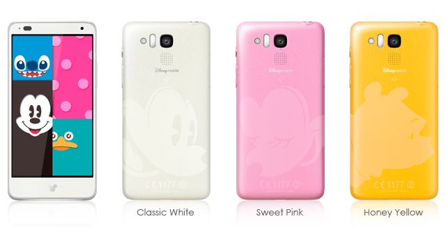 「DM015K」（画像：ディズニー・モバイル・オン・ソフトバンクのウェブサイトより）
