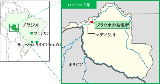 発電所所在地（画像：三井物産）