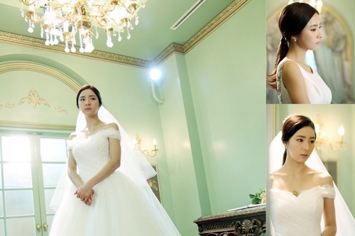 シン・セギョンが美しいウェディングドレス姿を披露した。写真=ブリスメディア