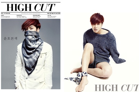 東方神起のユンホが、「HIGH CUT」のグラビアでセクシーな魅力を披露した。