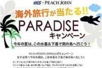 エイチ・アイ・エスと、ピーチ・ジョンが共同でプレゼントキャンペーンを実施