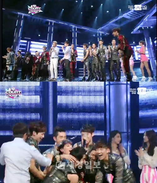 神話（SHINHWA）アンディが、100%から胴上げされた。