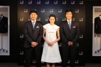 ダンヒルのイベントに元日本代表の中山雅史、武田修宏、モデルの河北麻友子が登場