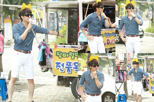 MBC週末ドラマ『金よ出て来い、さっさと！』でモンギュ役を熱演中のキム・ヒョンジュンが、熱血販売員に変身した。