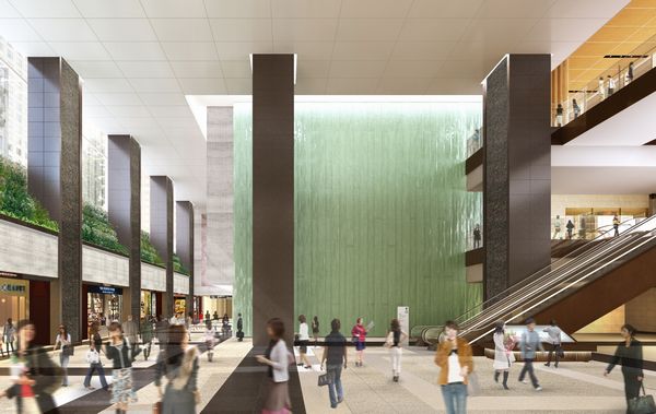 「OOTEMORI」Ⅱ期開業時イメージ(画像:東京建物) 「OOTEMORI」Ⅱ期開業時イメージ(画像:東京建物)