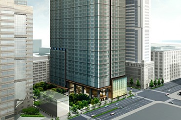 大手町で最も高い200mビル「大手町タワー」誕生、森を持つ商業ゾーンは「オーテモリ」