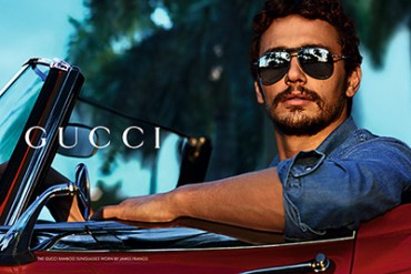 GUCCIがアイウェア広告にジェームス・フランコ起用 ‐ バンブーデティールの新作サングラス披露