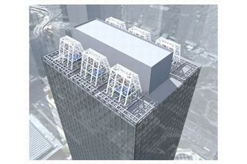 超大型制震装置TMD（外壁カバーを除いた概念図）（画像：鹿島建設）
