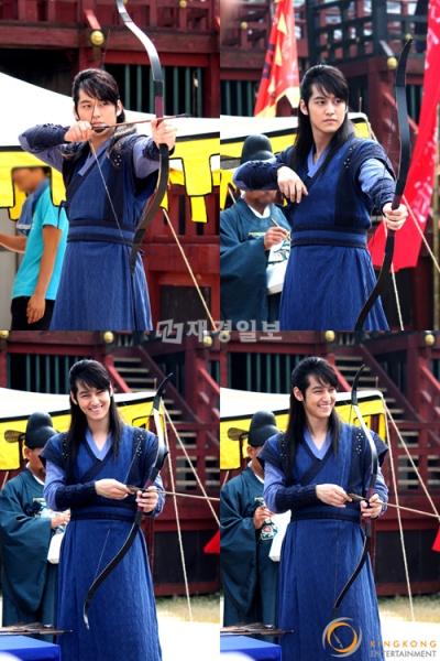 俳優キム・ボムが弓の練習に没頭している写真が公開された。写真=キングコングエンターテインメント