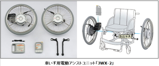 ヤマハ発動機＜７２７２＞（東１）は、車いす用電動アシストユニット「ＪＷＸ－２（ジェイ・ダブリュ・エックス・ツー）」を、２０１３年８月２６日より新発売する。販売台数は３００台（日本国内・年間）を計画している。
