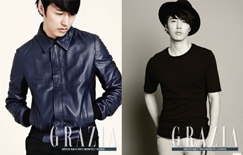 猛威を振るった暑さが一段弱まるというニュースと共に、俳優ユン・サンヒョンが秋の香り漂う男に変身し、グラビアが公開された。写真＝「GRAZIA」コリア