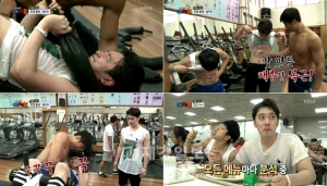 27日に放送されたKBS 2TV『僕らの町の芸・体・能』21回では、芸・体・能チームがテルン選手村を訪れ、韓国代表チームの地獄室と呼ばれるジムで訓練を受ける姿が放送された。写真=KBS 2TV『僕らの町の芸・体・能』キャプチャ 27日に放送されたKBS 2TV『僕らの町の芸・体・能』21回では、芸・体・能チームがテルン選手村を訪れ、韓国代表チームの地獄室と呼ばれるジムで訓練を受ける姿が放送された。写真=KBS 2TV『僕らの町の芸・体・能』キャプチャ