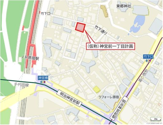 位置図（画像：三井不動産）