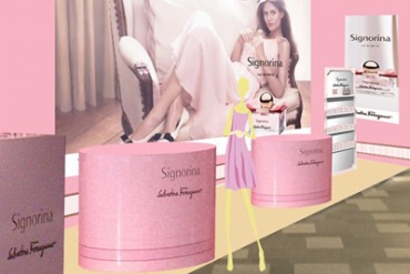 表参道ヒルズに、サルヴァトーレ フェラガモの香水「シニョリーナ」 期間限定ショップがオープン