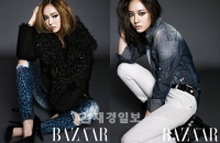 少女時代ジェシカとf(x)クリスタルの風変わりな魅力あふれるファッショングラビアが公開された。写真=ハーパース・バザーコリア10月号 少女時代ジェシカとf(x)クリスタルの風変わりな魅力あふれるファッショングラビアが公開された。写真=ハーパース・バザーコリア10月号