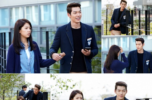 ドラマ『相続者たち』のキム・ウビンが、パク・シネの手を握っている姿が公開され関心を集めている。写真=ファエンダムピクチャーズ