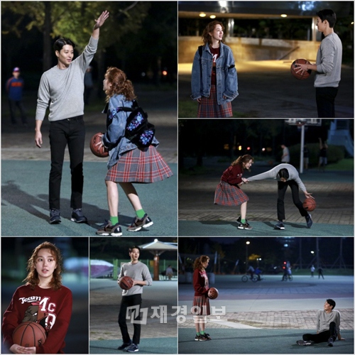 『未来の選択』のユン・ウネ＆イ・ドンゴンが、ロマンチックな“月夜のバスケデート”を楽しんだ。写真=エネックステレコム