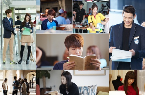 イ・ミンホ、パク・シネ、キム・ウビン、クリスタル、カン・ミンヒョク、キム・ジウォン、パク・ヒョンシクら、ドラマ『相続者たち』の7人組が台本に夢中になっている姿が捉えられ話題だ。写真=ファエンダムピクチャーズ