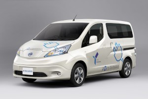 日産自動車は、100%電気商用車「e-NV200」を、2014年度中に日本市場に投入すると発表した。 日産自動車は、100%電気商用車「e-NV200」を、2014年度中に日本市場に投入すると発表した。
