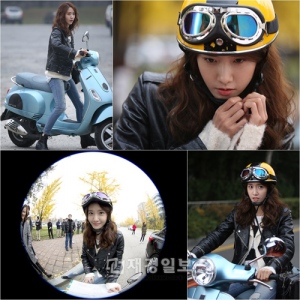 少女時代ユナのバイクに乗った姿が公開され視線を集中させている。 少女時代ユナのバイクに乗った姿が公開され視線を集中させている。